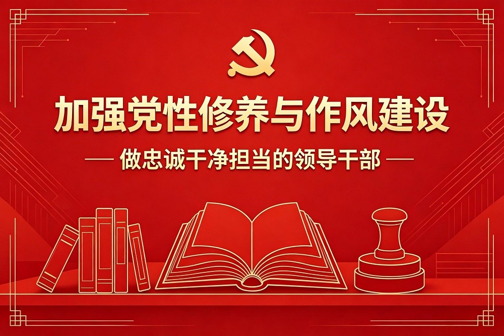 加強黨性修養與作風建設，做忠誠干凈擔當的領導干部
